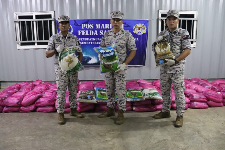 Cubaan seludup beras ke negara jiran gagal