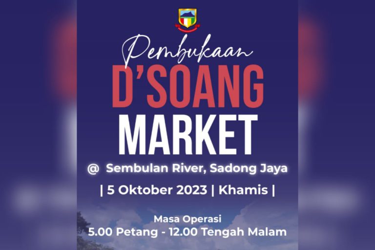 D’Soang Market @ Sembulan River Sadong Jaya mula beroperasi Khamis