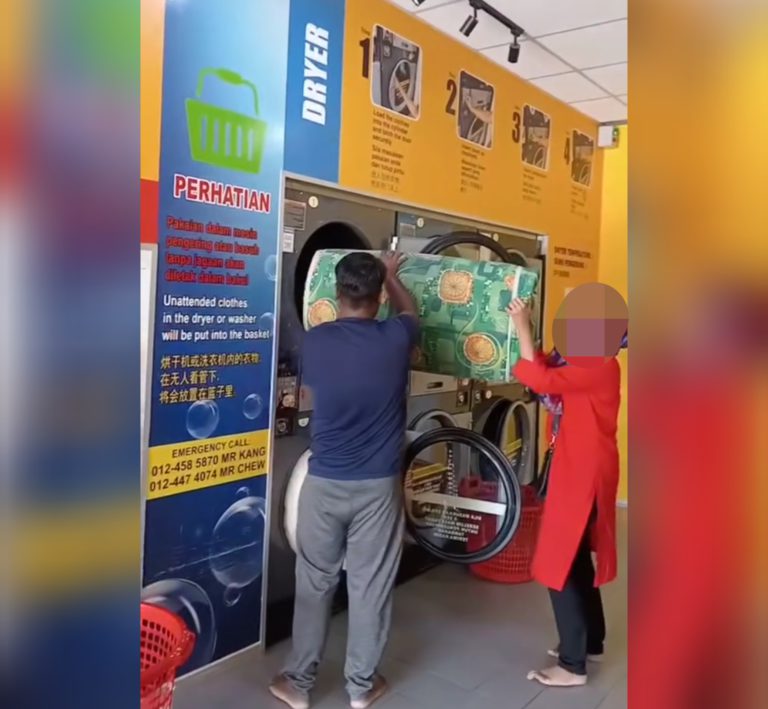 Usaha cuba masukkan tilam ke dalam mesin pengering tidak masuk akal – netizen