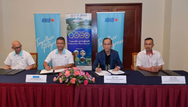 UMS, RHB Islamic Bank Berhad meterai kolaborasi pemuliharaan ekosistem marin dan kelestarian alam sekitar