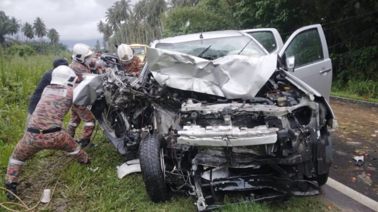Kanak-kanak perempuan maut, 3 cedera parah, 5 cedera ringan terlibat kemalangan jalan raya