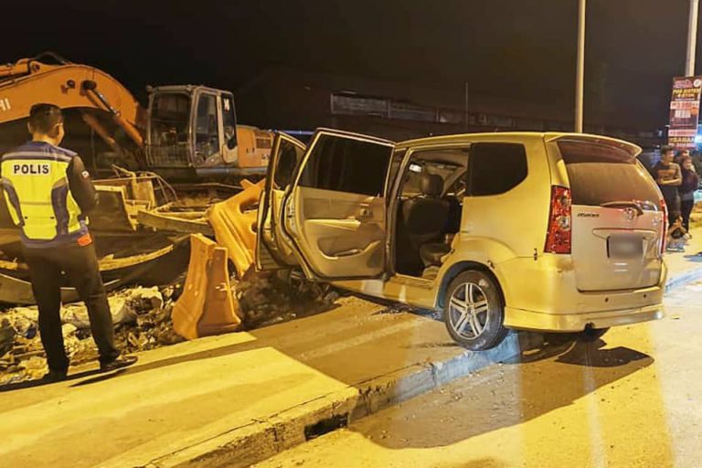 Pesara tentera maut, kenderaan dipandu terbabas