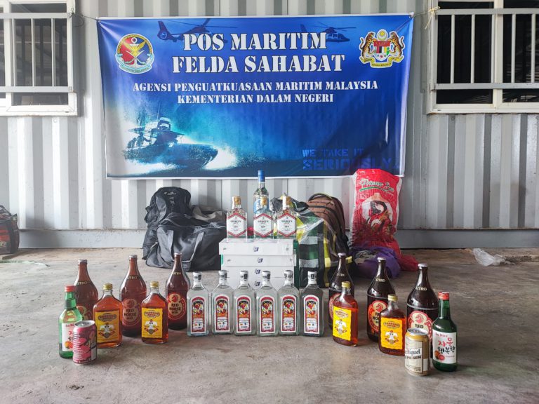 Maritim Maritim gagalkan cubaan seludup minuman keras, rokok