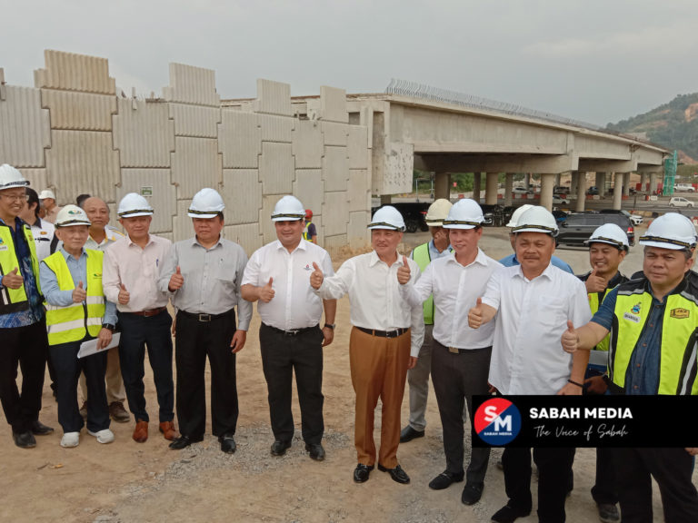 Jalan Pan Borneo Putatan – Inanam  hampir 80 peratus siap