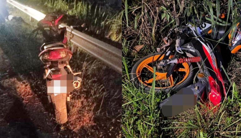 Dua maut, satu parah melibatkan tiga motosikal terbabas