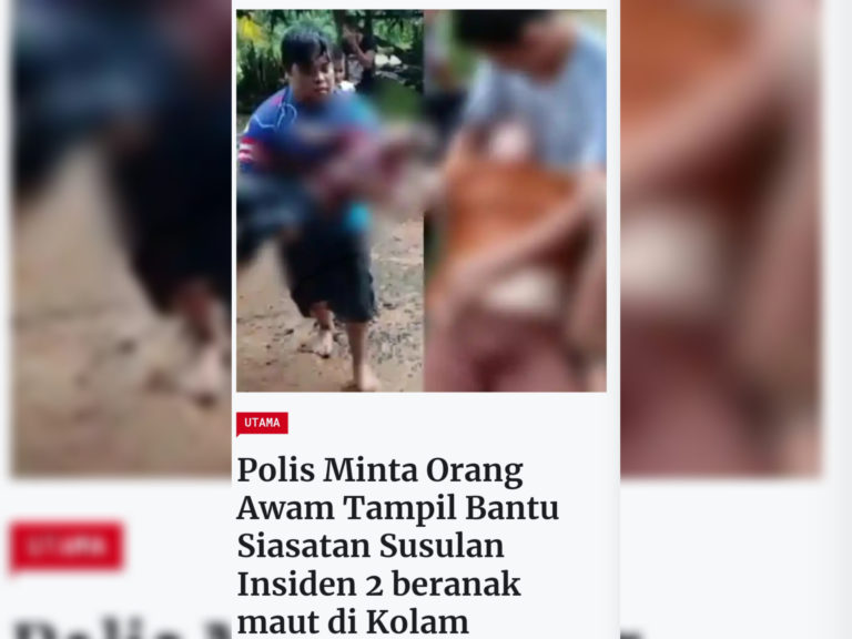 Punca kematian ibu dan anak, mati lemas, tiada unsur jenayah