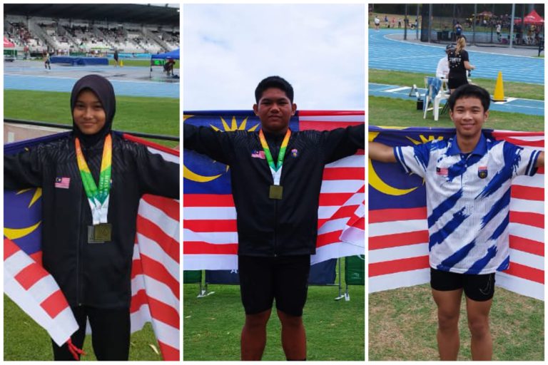 Sabah beri penghargaan kepada tiga atlet muda harum nama negara di Perth Australia