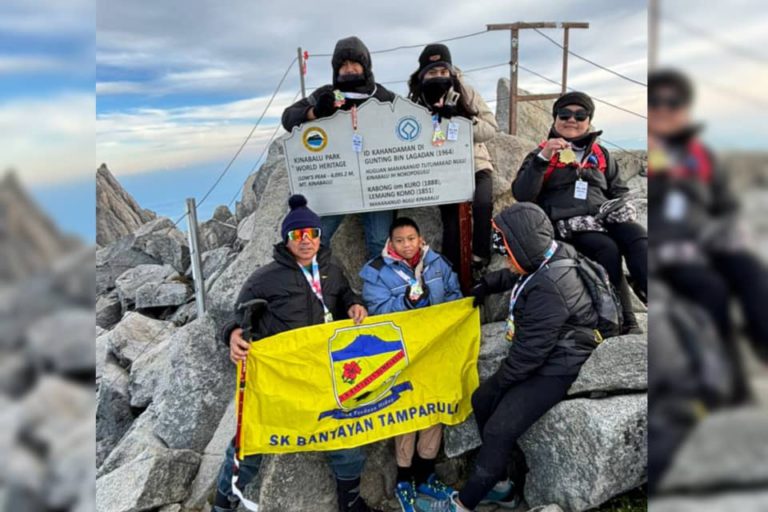 Cuaca dingin, berangin tidak halang pendaki muda tawan Gunung Kinabalu