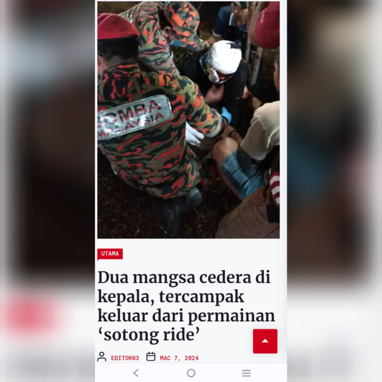 Funfair diarah tutup serta merta