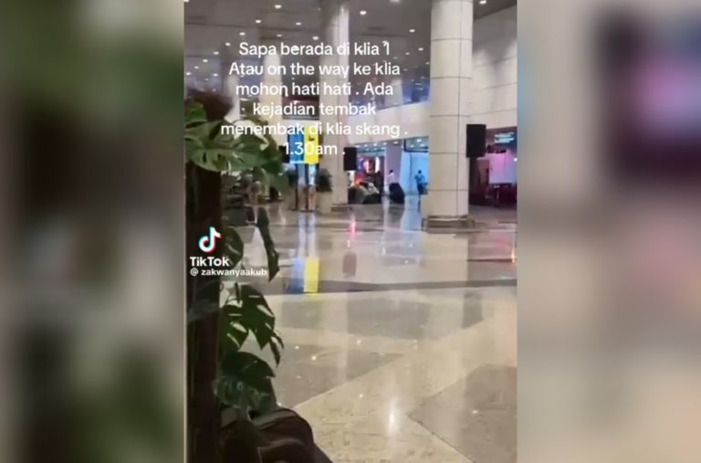 Lelaki lepas tembakan, cuba bunuh isteri di KLIA1