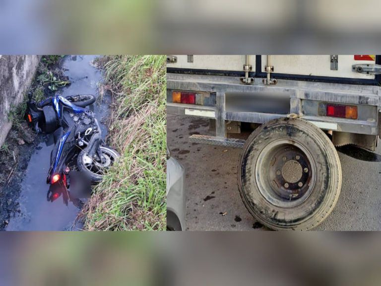 Penunggang, pembonceng motosikal maut akibat elak tayar gantian lori tertanggal di tengah jalan raya