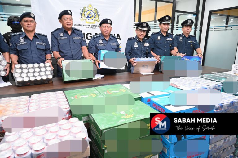JKDM Sabah rampas tiga kontena seludup minuman keras lebih RM1.5 juta