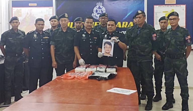Suspek lelaki tempatan bersama lebih 4kg syabu ditahan