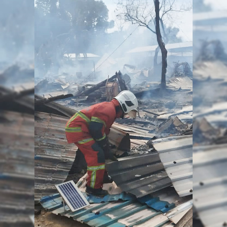 Bomba sukar lakukan kerja pemadaman, banyak sambungan letrik haram