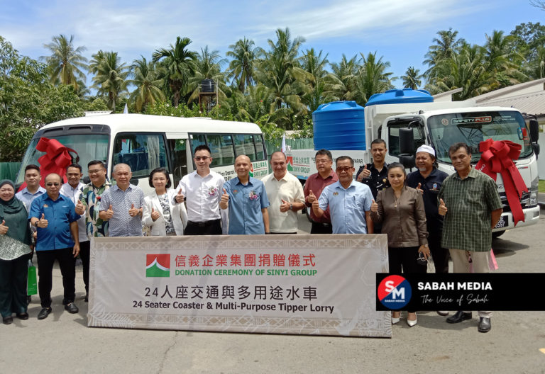 Sinyi Group sumbang lori dan bas untuk kegunaan  Parlimen Papar