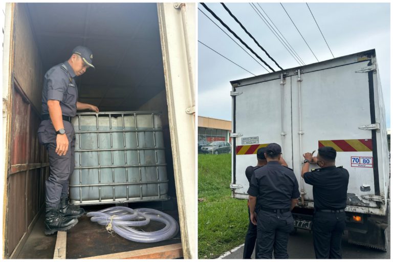 KPDN Sandakan tahan lori diubahsuai, cuba seleweng minyak diesel