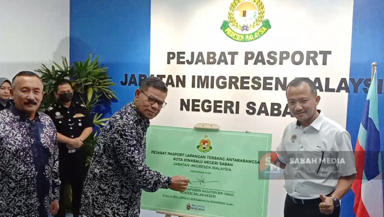 JIM wujudkan Pejabat Pasport pertama beroperasi dalam Lapangan Terbang Antarabangsa Kota Kinabalu