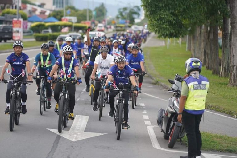 141 pengayuh sertai Kayuhan Berbasikal Merdeka