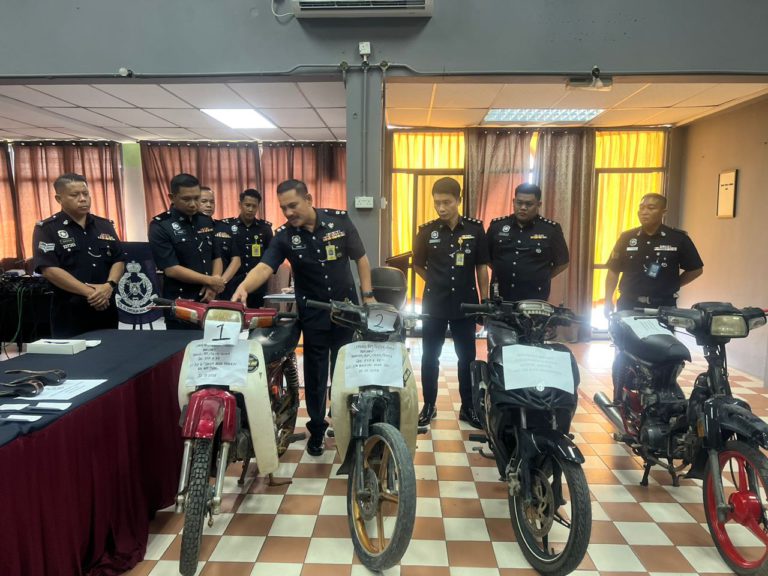 Tujuh remaja lelaki ditahan, kes curi motosikal di Labuan