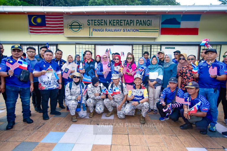 Konvoi KMJG Sabah naik Injin Puput ke Kampung Pangi