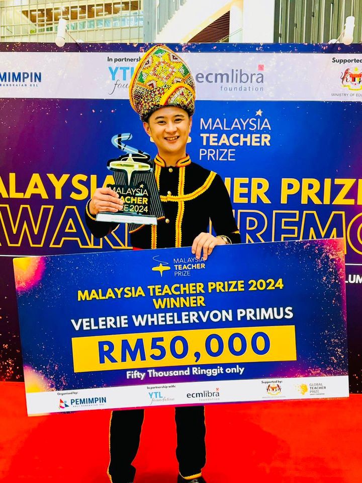 Dr. Velerie Wheelervon Primus Dinobatkan Sebagai Pemenang Malaysia Teacher Prize 2024