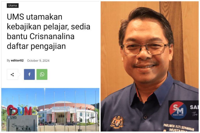 Crisnanalina mula daftar masuk ke UMS esok, bantuan kebajikan akan dijaga – Mustapha