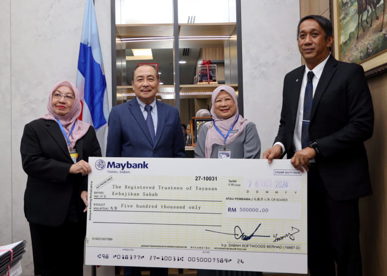 Sabah Softwoods Berhad sumbang RM500,000 kepada YKS