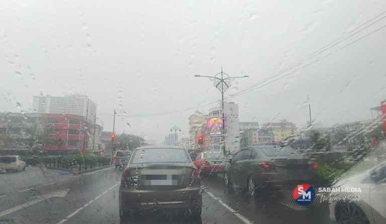 Ribut petir, hujan lebat landa beberapa kawasan di Sabah dan Labuan