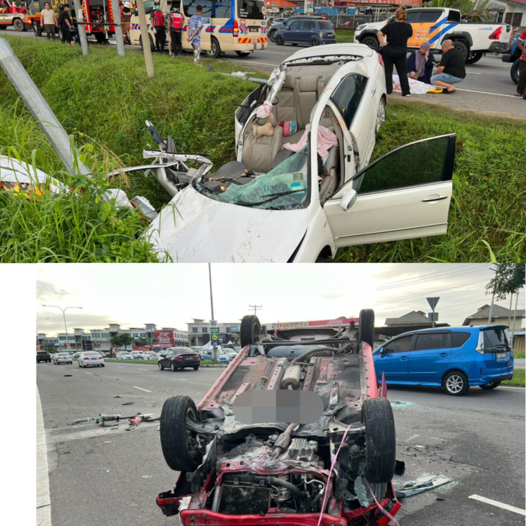 Wanita maut, kenderaan dipandu dirempuh pemandu cuai