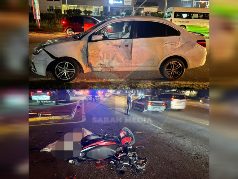 Penunggang motosikal maut rempuh sisi kenderaan keluar simpang