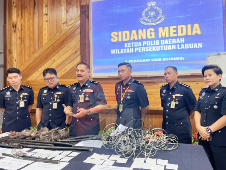 12 lelaki ditahan, kes curi dan khianat kabel di Labuan