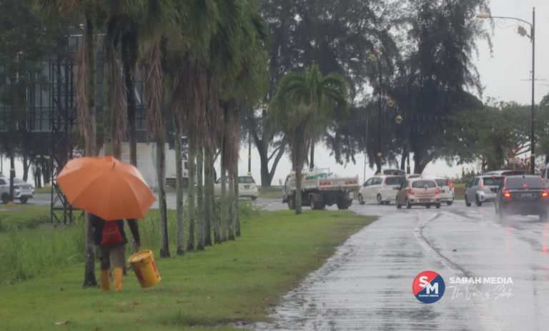 Hujan lebat landa Pantai Timur, Utara Sabah