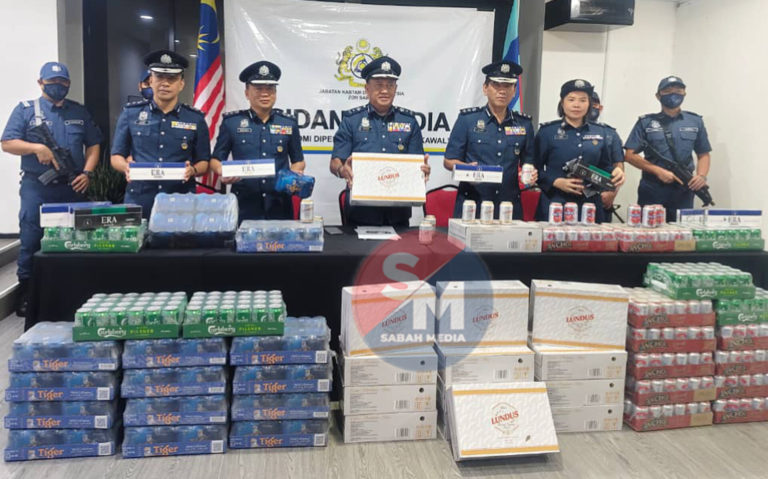 JKDM Sabah rampas barangan seludup bernilai RM878,855.76, enam individu ditahan