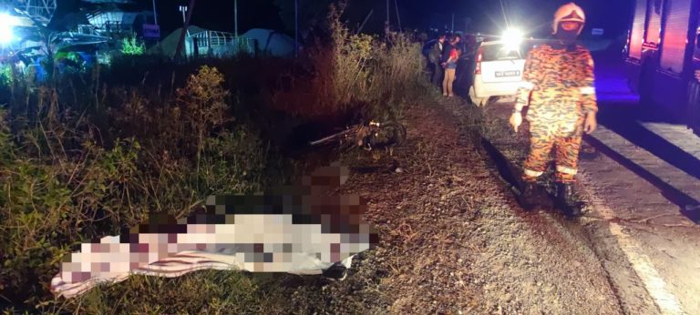 Remaja lelaki OKU maut, motosikal ditunggang kemalangan, terbakar