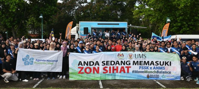 Mahasiswa UMS sahut cabaran gaya hidup sihat dengan kempen #MoveMunchBalance