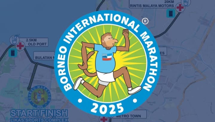 Makluman laluan larian dan penutupan jalan bagi acara Borneo International Marathon (BIM) 2025 di Bandaraya Kota Kinabalu