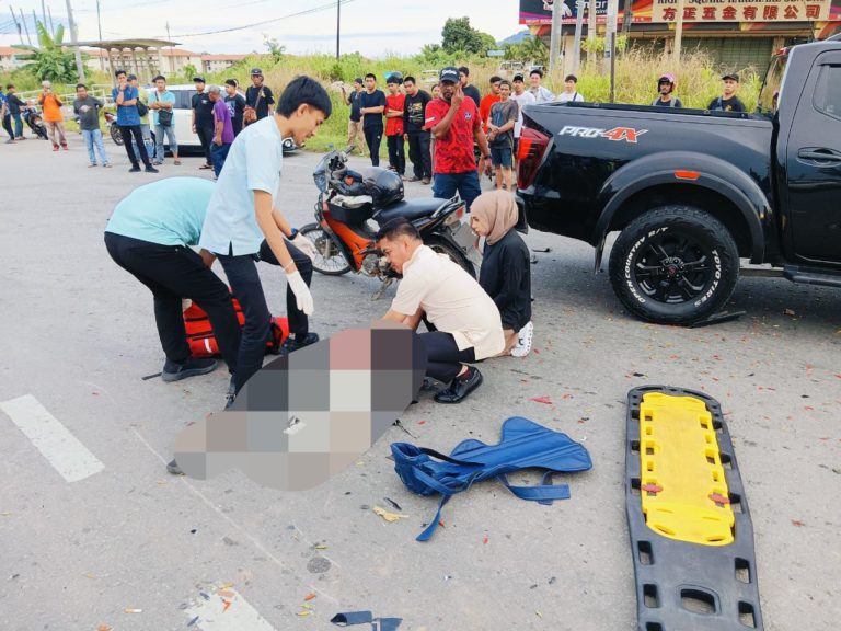 Lelaki cedera parah dalam kemalangan di Batu 8, Jalan Apas