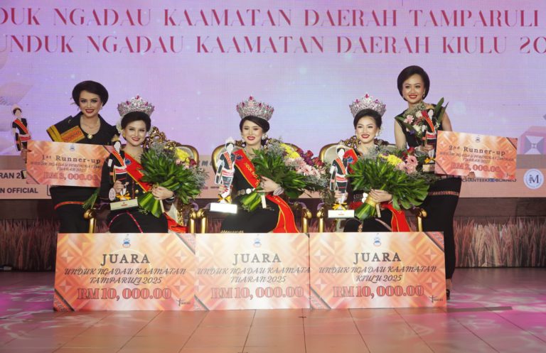 Tiga ‘Sumandak’ Tuaran, Tamparuli dan Kiulu dinobatkan Unduk Ngadau Kaamatan