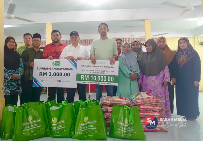 10 keluarga terjejas kebakaran terima bantuan MUIS, PBNS