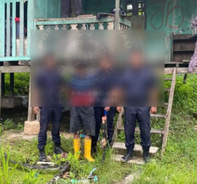 Lelaki ditahan miliki senapang buatan sendiri