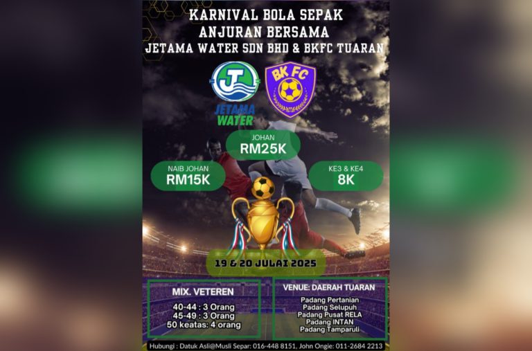 32 pasukan dijangka sertai Kejohanan Bola Sepak Veteran di Tuaran