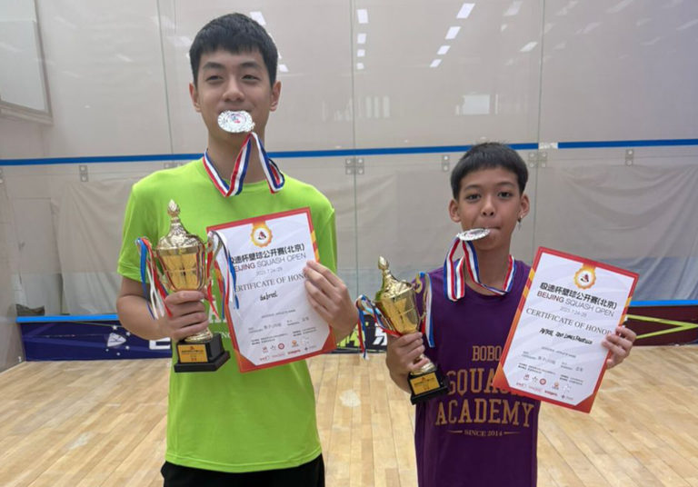 Dua pemain muda Sabah cemerlang di Beijing Junior Squash Open 2025