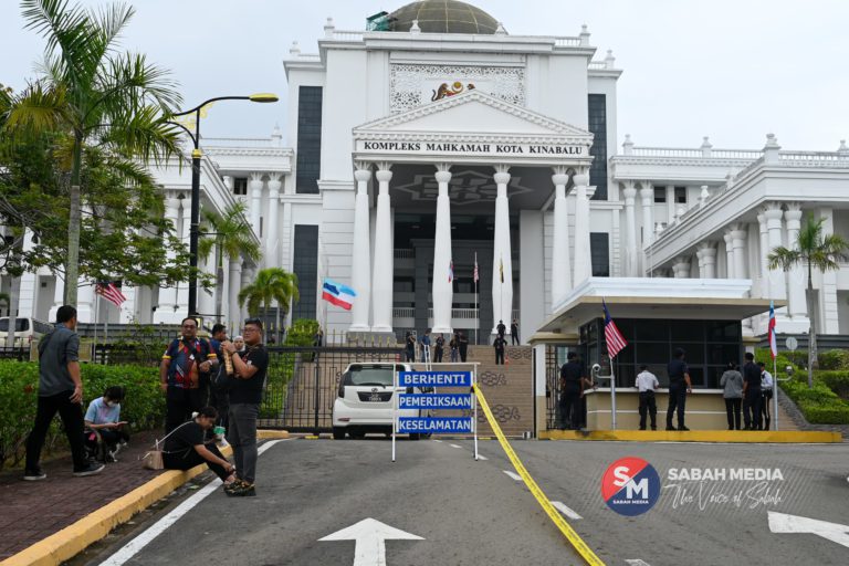 Kompleks Mahkamah Kota Kinabalu dikawal ketat