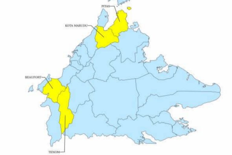 Empat daerah di Sabah alami cuaca panas tahap berjaga-jaga