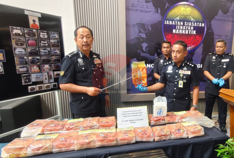 Polis tahan tiga lelaki dipercayai runner, rampas syabu RM1.3 juta