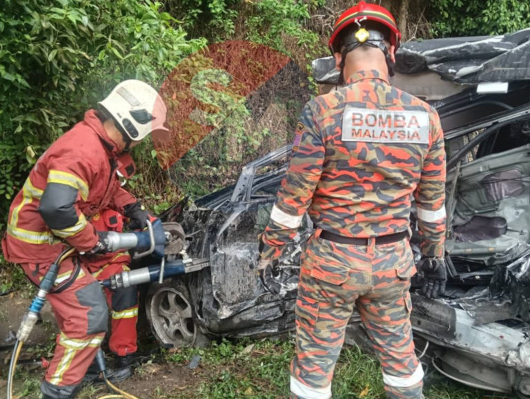 Lima maut, lori treler dan MPV bertembung di Jalan Sulaman Gayang