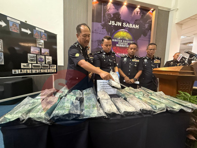 Polis Sabah tumpas sindiket dadah, rampas 20.7kg ketamin bernilai lebih RM1 juta