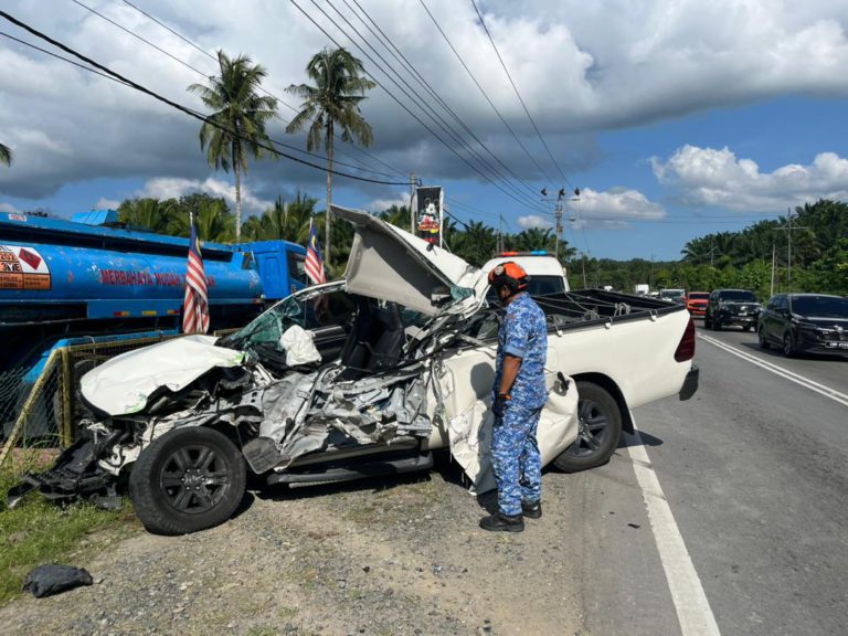 Pemandu lelaki cedera, kenderaan bertembung di Sandakan
