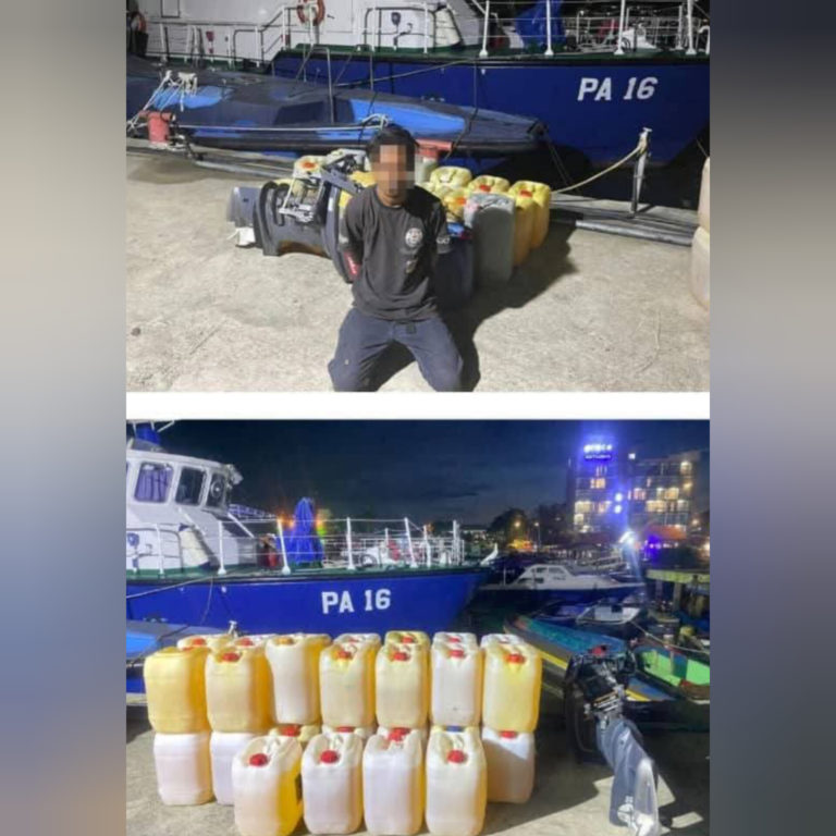 Tiga individu ditahan dalam serbuan seludup minyak di Pantai Timur Sabah