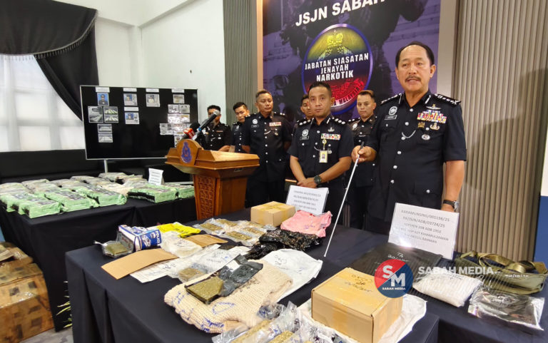 Tujuh lelaki ditahan, lebih 48 kilogram syabu dan ganja dirampas bernilai hampir RM1.6 juta
